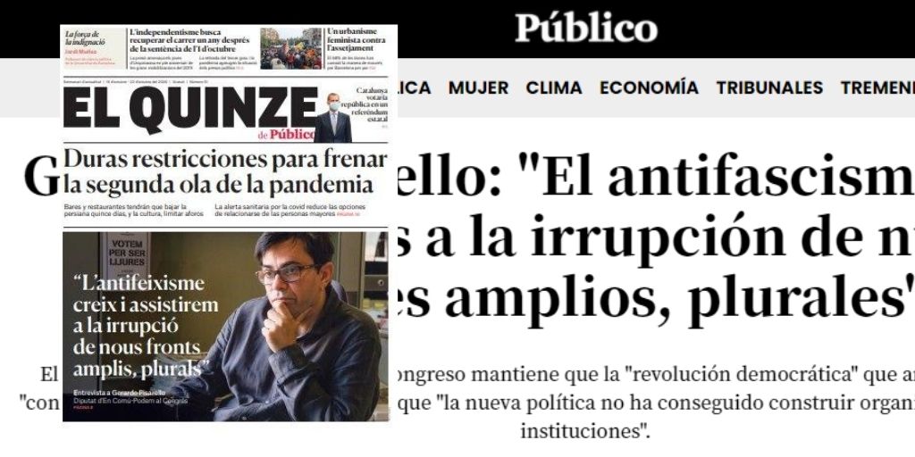 ENTREVISTA: «El antifascismo crece y asistiremos a la irrupción de nuevos frentes amplios,&nbsp;plurales»